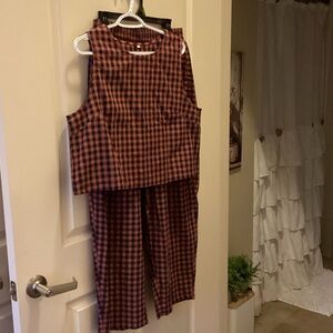 Stylish Checkered Pantsuit for Women